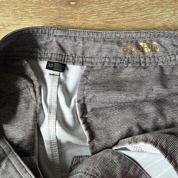 O'neill Men's Monstera Divide-Gray Palm Bermuda Shorts Back Zipper Size 32 - Picture 7 of 14